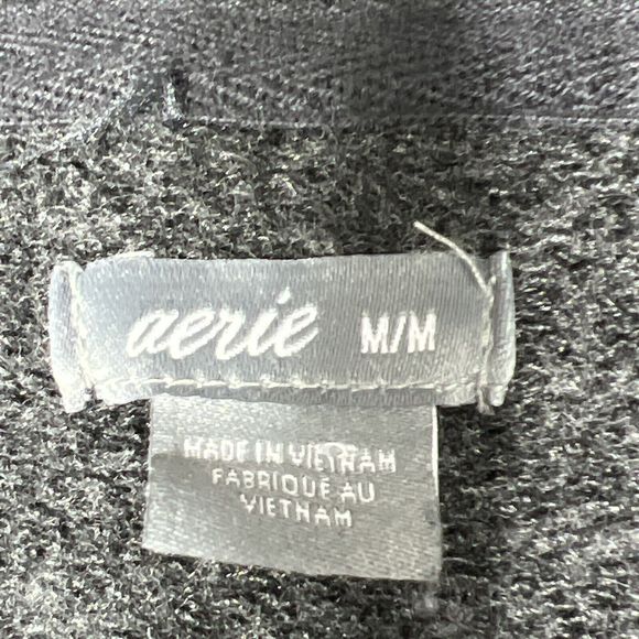 Aerie Dark Gray Pullover Sweatshirt Hoodie Drawstring Women’s Size: M - Picture 12 of 12